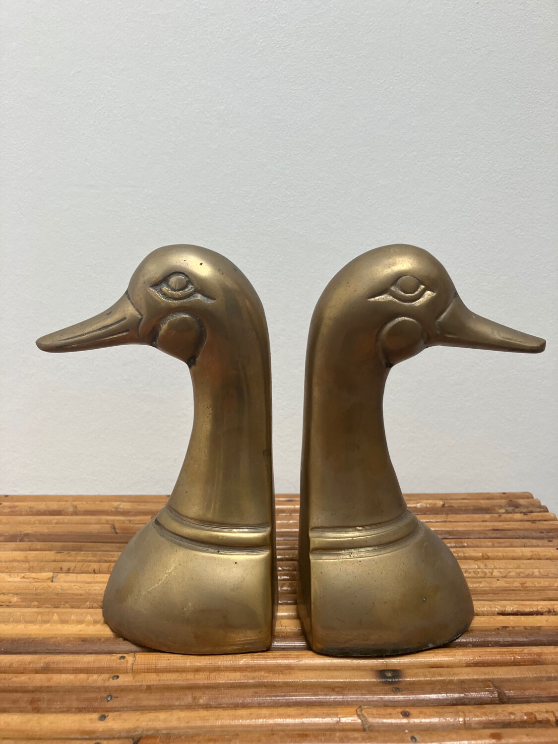 Brass Duck bookends