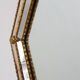 Venetian style octagonal mirror marked MGB, Planilux, Cristanola, Spain
