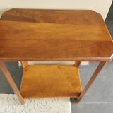 Art Deco selette in solid walnut