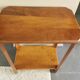 Art Deco solid walnut selette