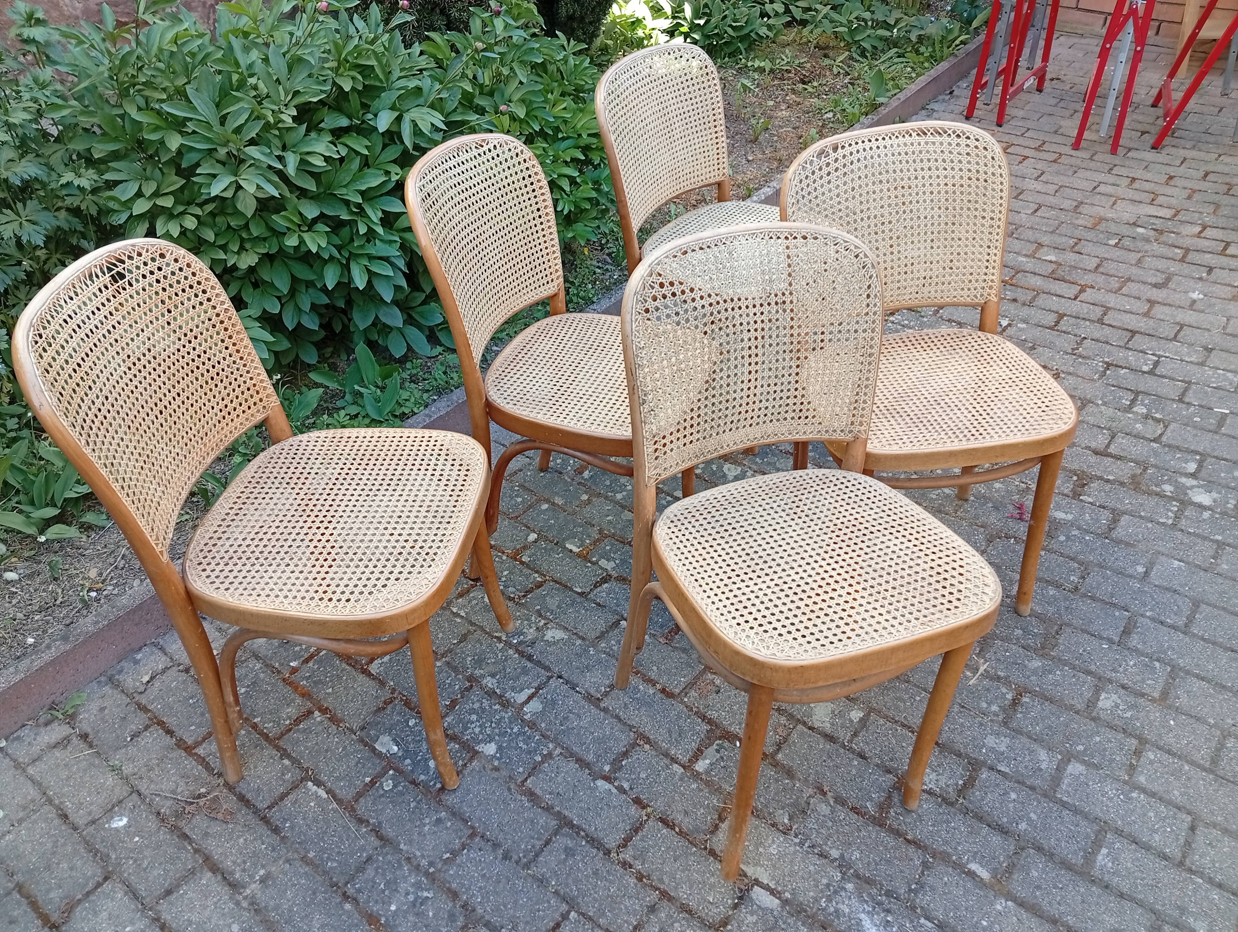 Lot 5 chaises de bistrot