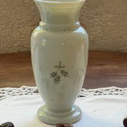 Pair of 19th century opaline glass vases signed