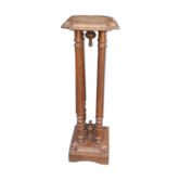 Old wooden saddle, 4 columns, chiseled,