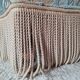 Fauteuil crapaud ancien velours fleuri avec franges