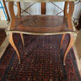 Dessert, rosewood marquetry tea table.