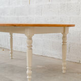 Oval marquetry table – solid wood