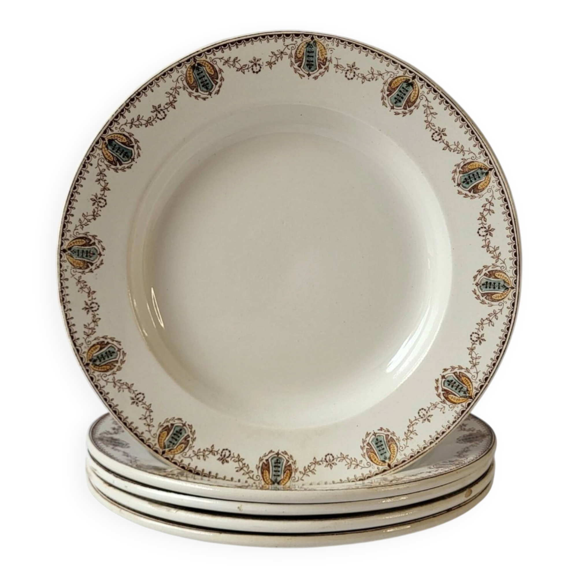 5 deep plates Léon Graves Clairefontaine