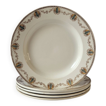5 deep plates Léon Graves Clairefontaine