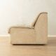 COR Space Age seating group, 1970s, set of 6 armchairs and footstool, cream white