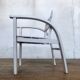 Fauteuil vintage pour enfant blanc, gris clair 1950