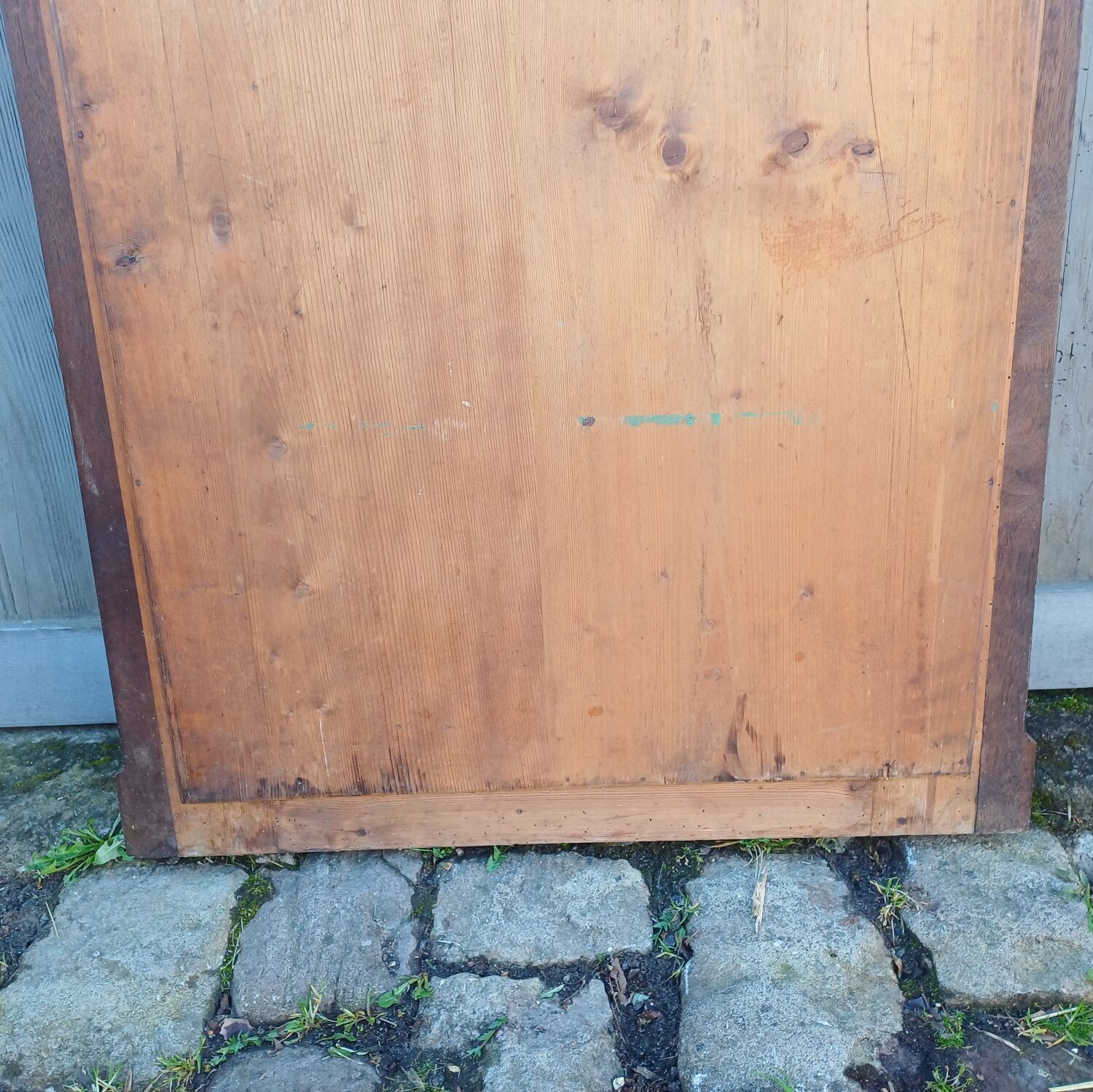 Large antique mirror from the Art Nouveau period.