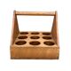 Vintage wooden glass holder