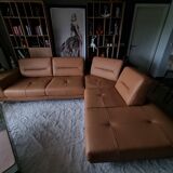 Altoni leather corner sofa