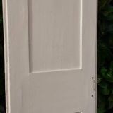 Narrow old paneled molded cupboard door h220x42cm