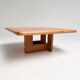 Beechwood mosaic inlaid coffee table, 1970s