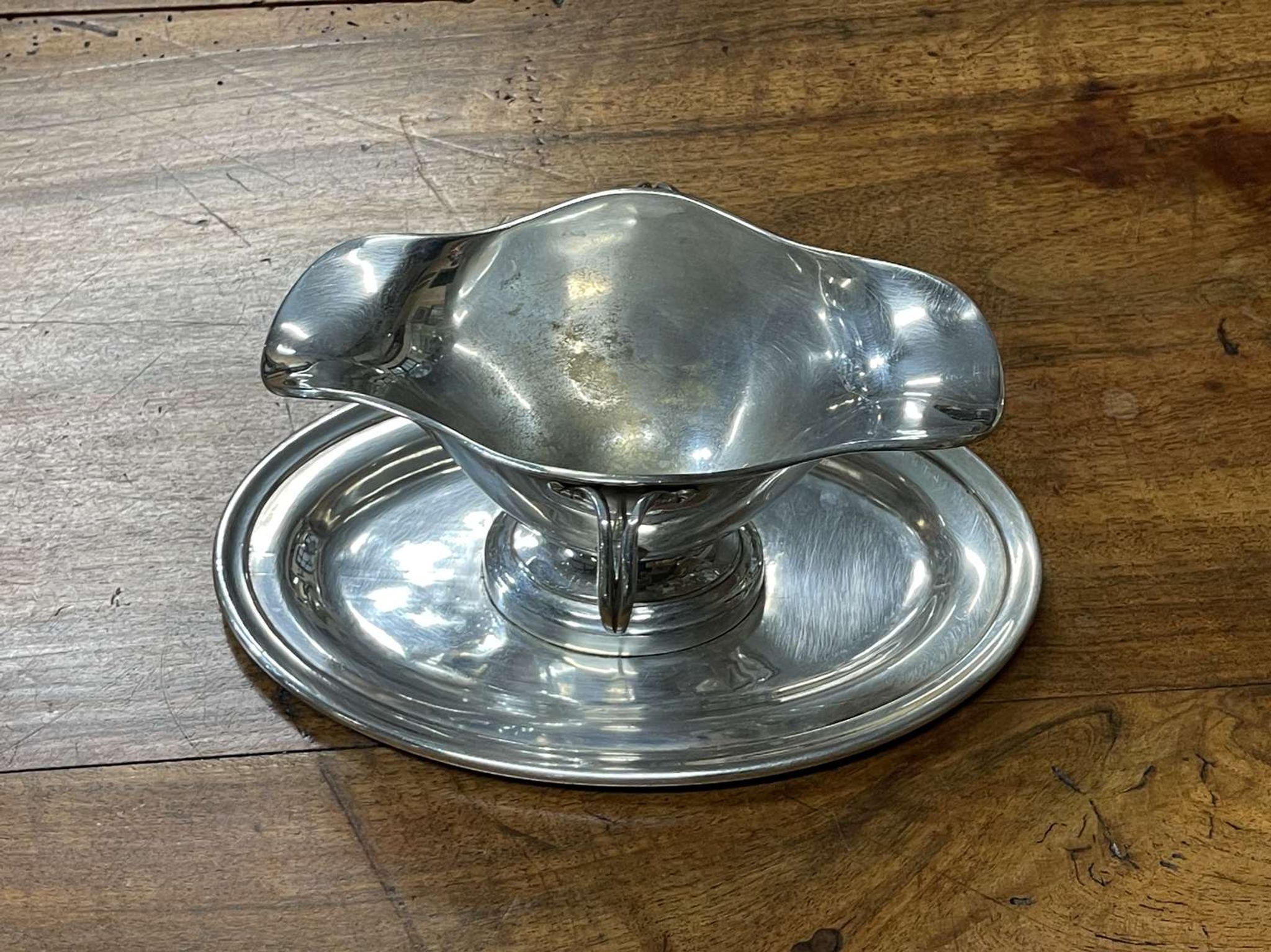 Saucière Christofle en métal argenté