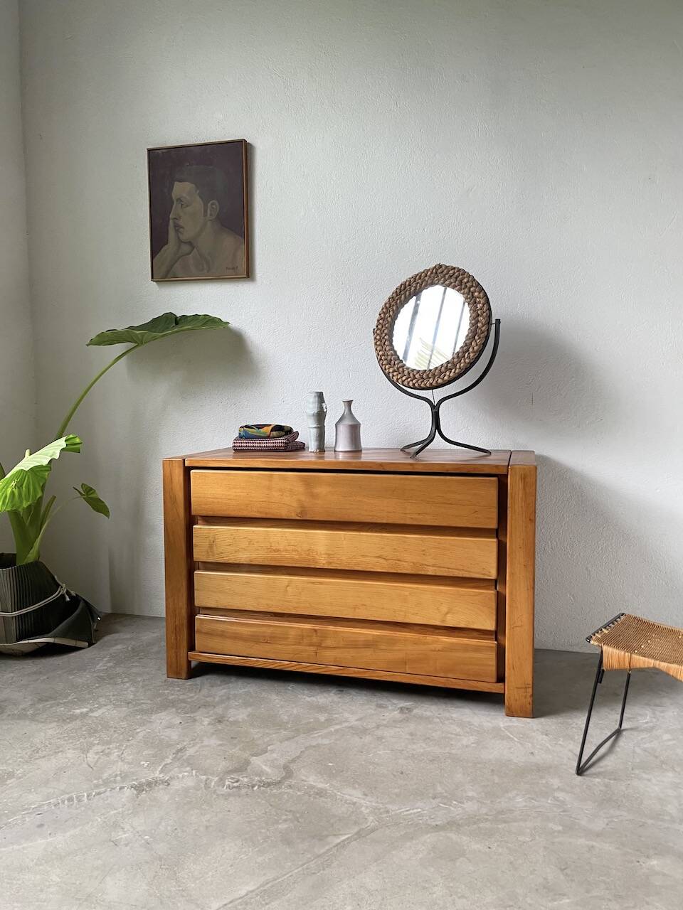 Elm chest of drawers Maison Regain