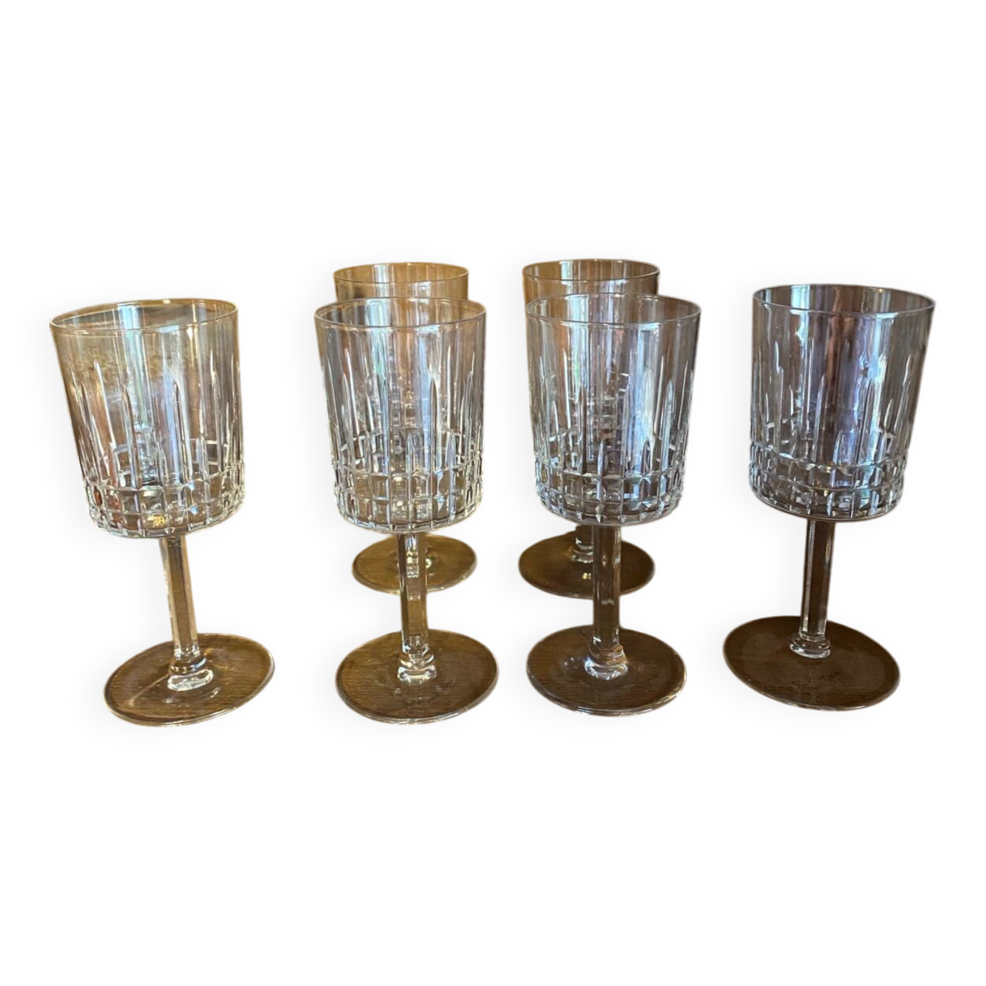 6 verres cristal