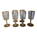 6 verres cristal