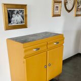 Low style Mado sideboard restyled yellow