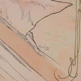 Alphonse Mucha: The Arts, Dance, signed lithograph