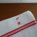 Lot 6 old cotton towels monogrammed LM