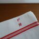 Lot 6 torchons anciens coton monogrammés LM