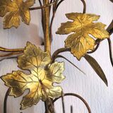 Pair of sconces flor'art leaves and bunches of grapes 60s