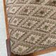 5 chaises Louis XVI bois massif et daim beige carrelé