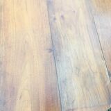 Extendable round table in walnut wood 1930