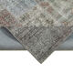 Hand-knotted oriental vintage 199 cm x 301 cm grey patchwork carpet
