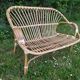 Rattan bench years 50/60