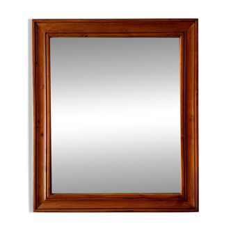 Rectangular Wall Mirror with Wooden Frame