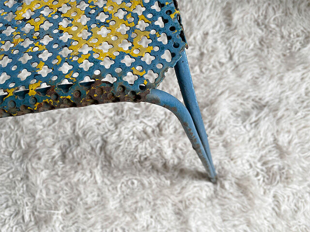 Perforated metal garden coffee table