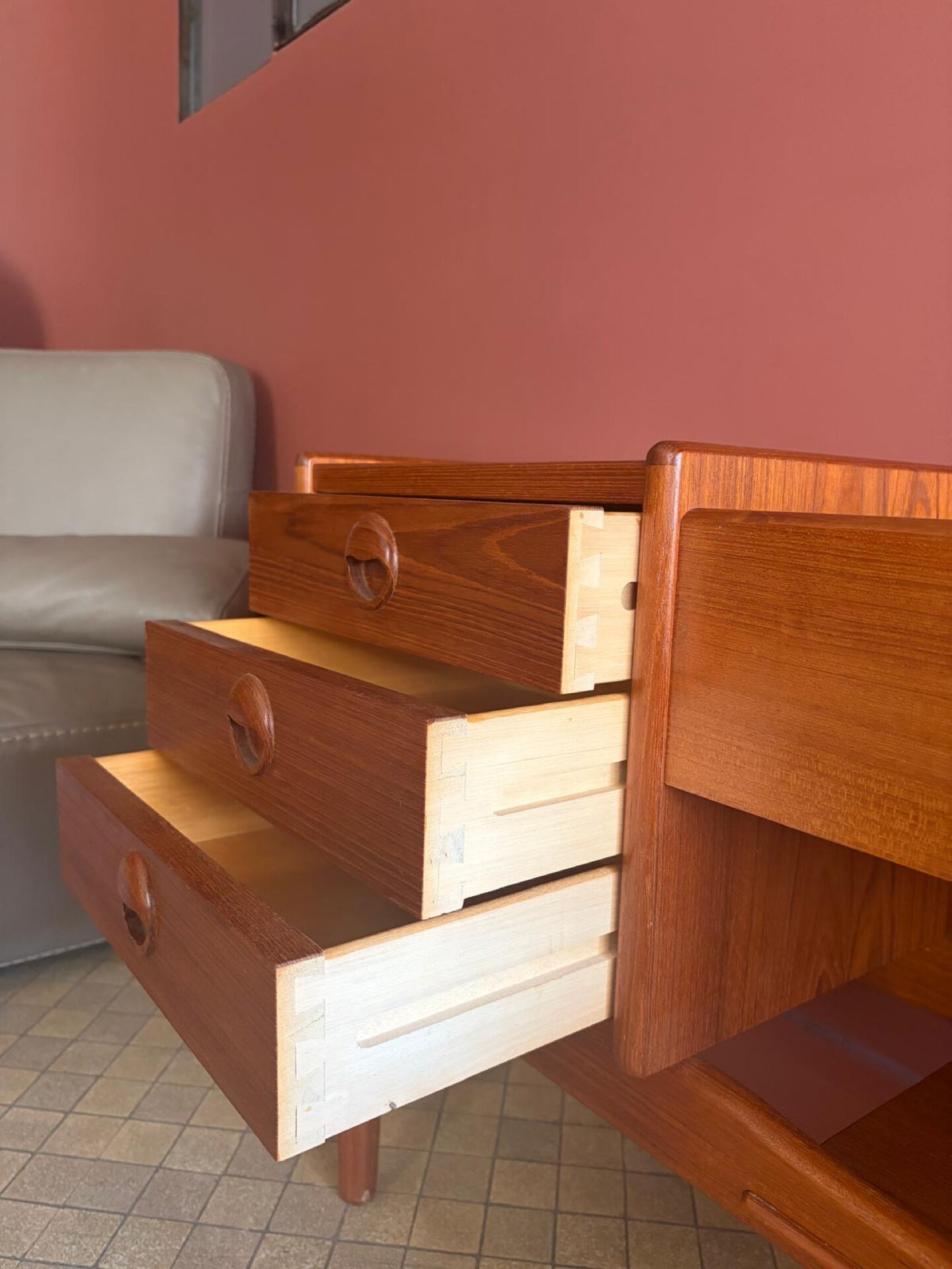 Teak console by Arne Wahl Iversen
