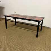 Table basse vintage années 70 style Valauris