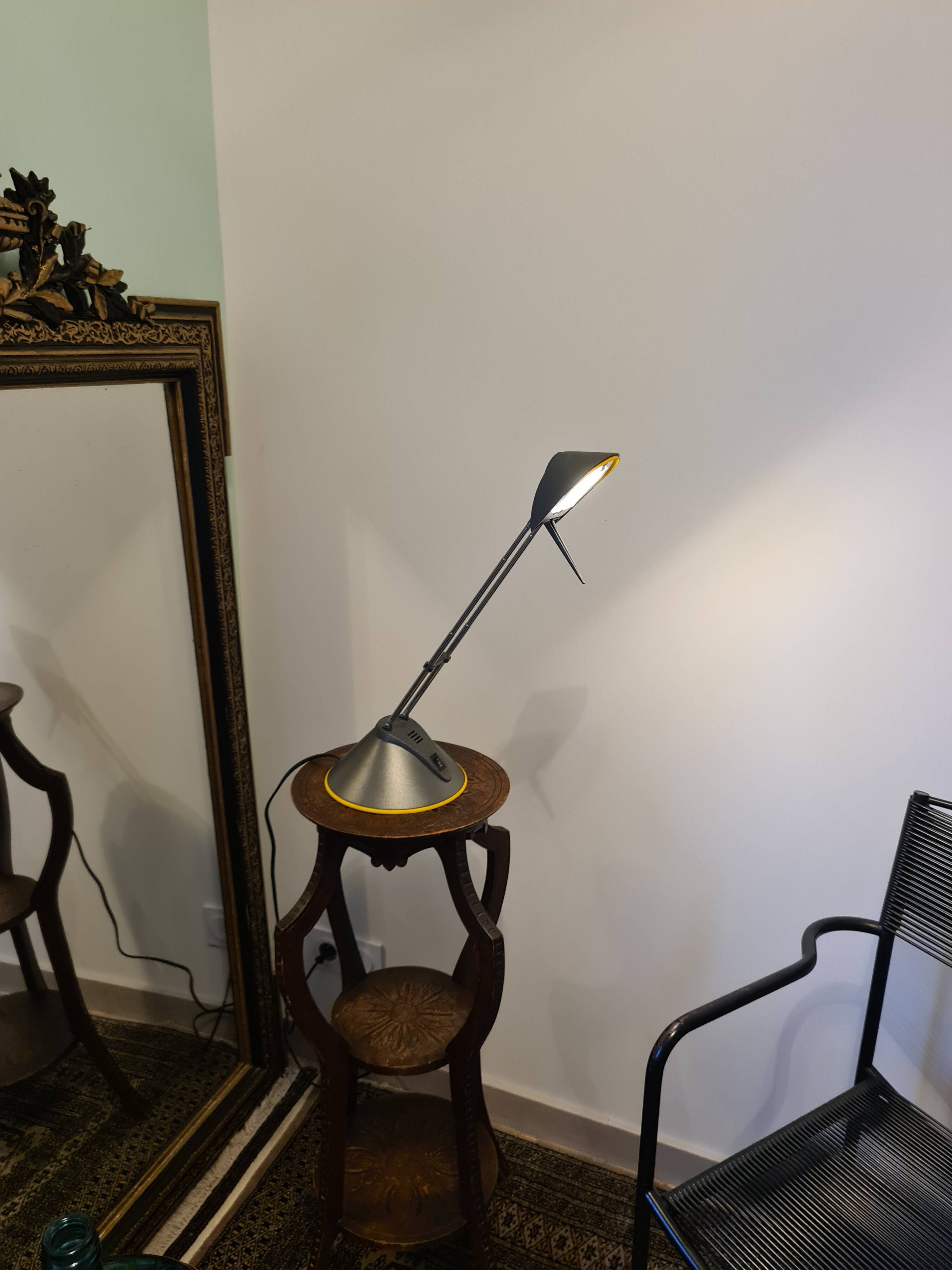 Massive design lamp – adjustable height 34 to 60 cm – vintage lighting