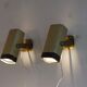 Metal and brass wall lights 1970