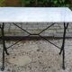 Bistro table in white Carrara marble and cast iron