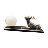 Lamp marble support deer Regulates