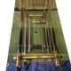 Willy Rizzo table 1970 chrome metal and glass
