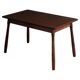 Moderne scandinave, table en hêtre avec pieds en forme de massue, Arnold Madsen, fabriquée dans les années 1940