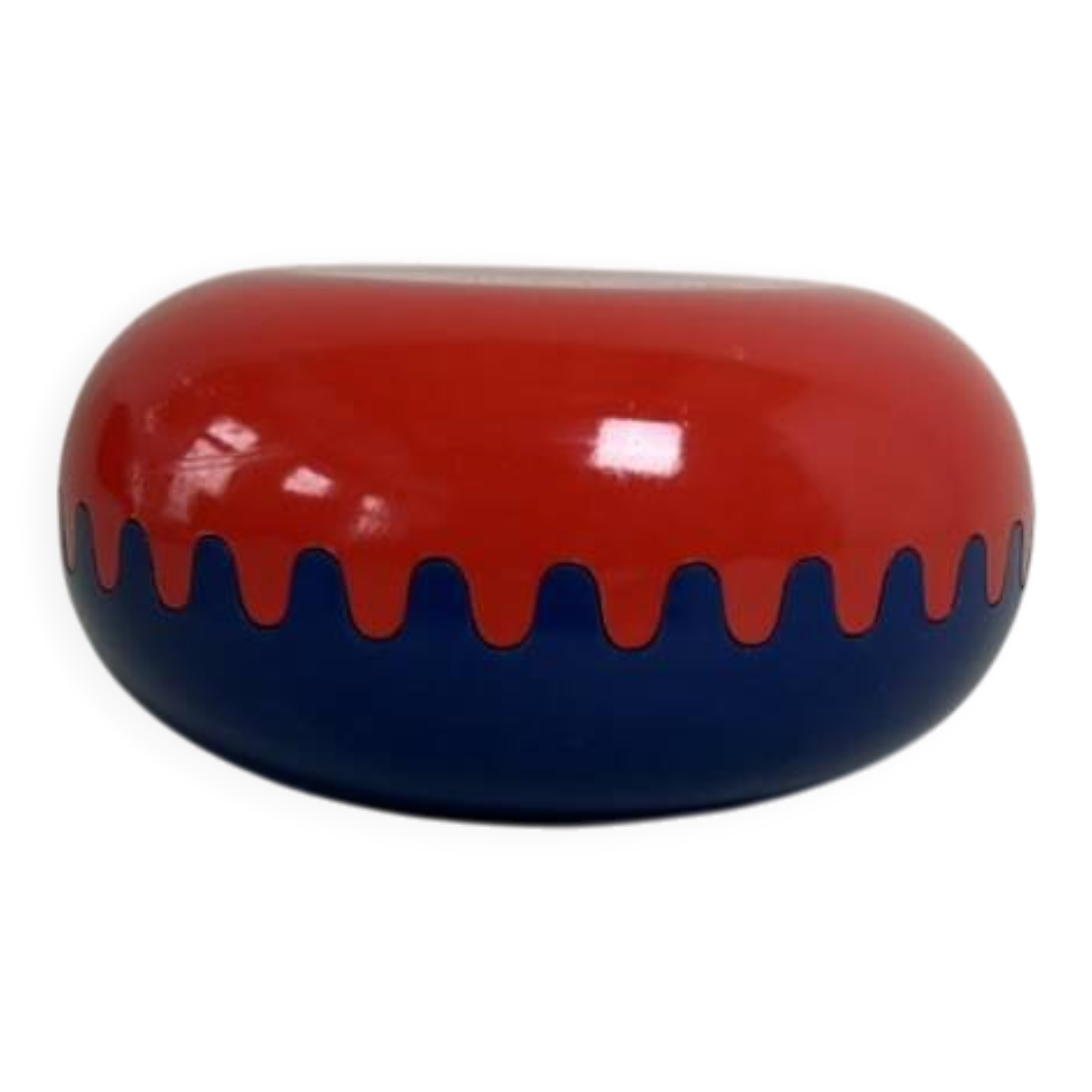 "Clam" ashtray box by Alan Fletcher for Mebel, vintage 1970s.