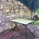 Yellow Formica folding table