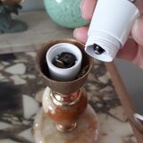 Onyx lamp base