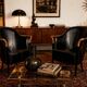 2 designer armchairs by Umberto Asnago for Giorgetti Italy