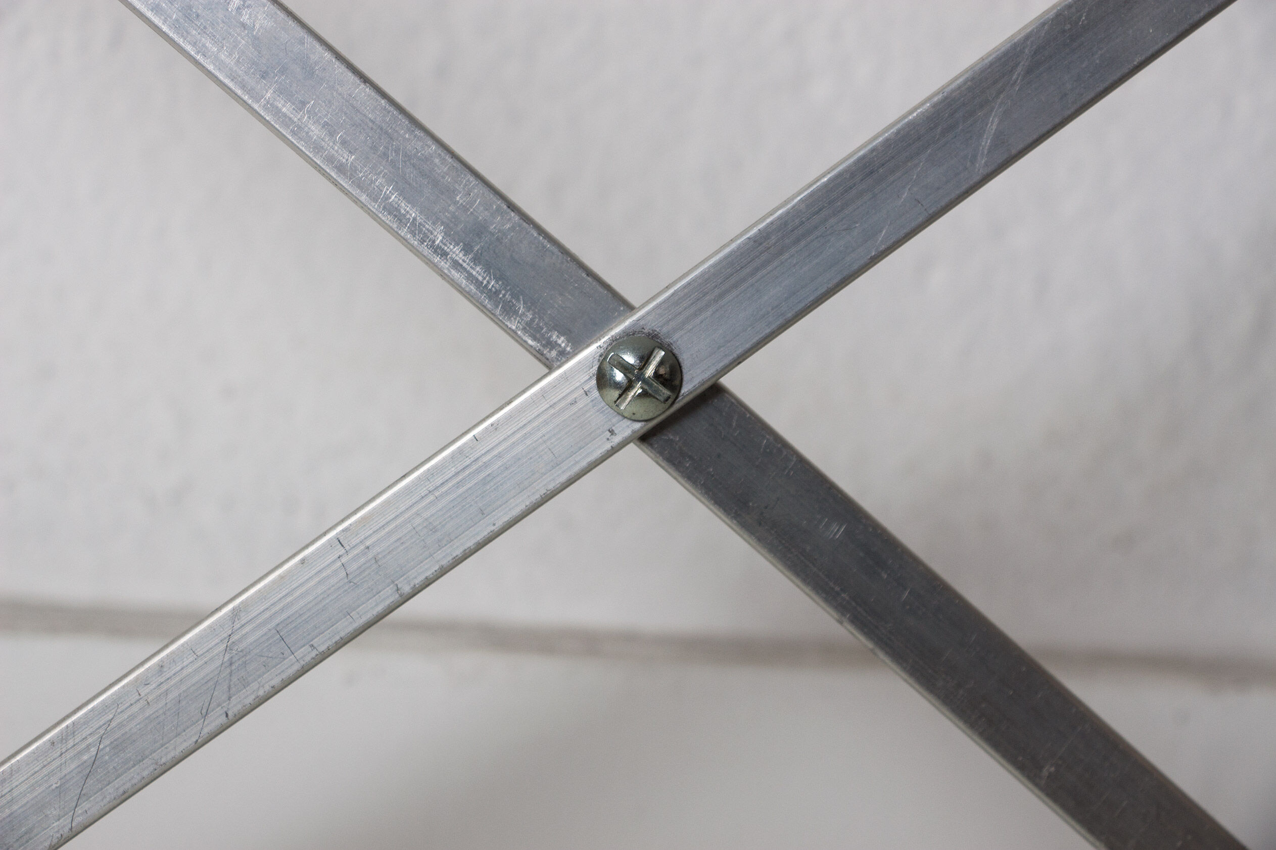 Vintage modular shelving unit in wood and aluminum, 1970s