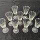 Set of 30 vintage art deco style wine glasses and carafe