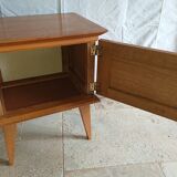 Light oak bedside table