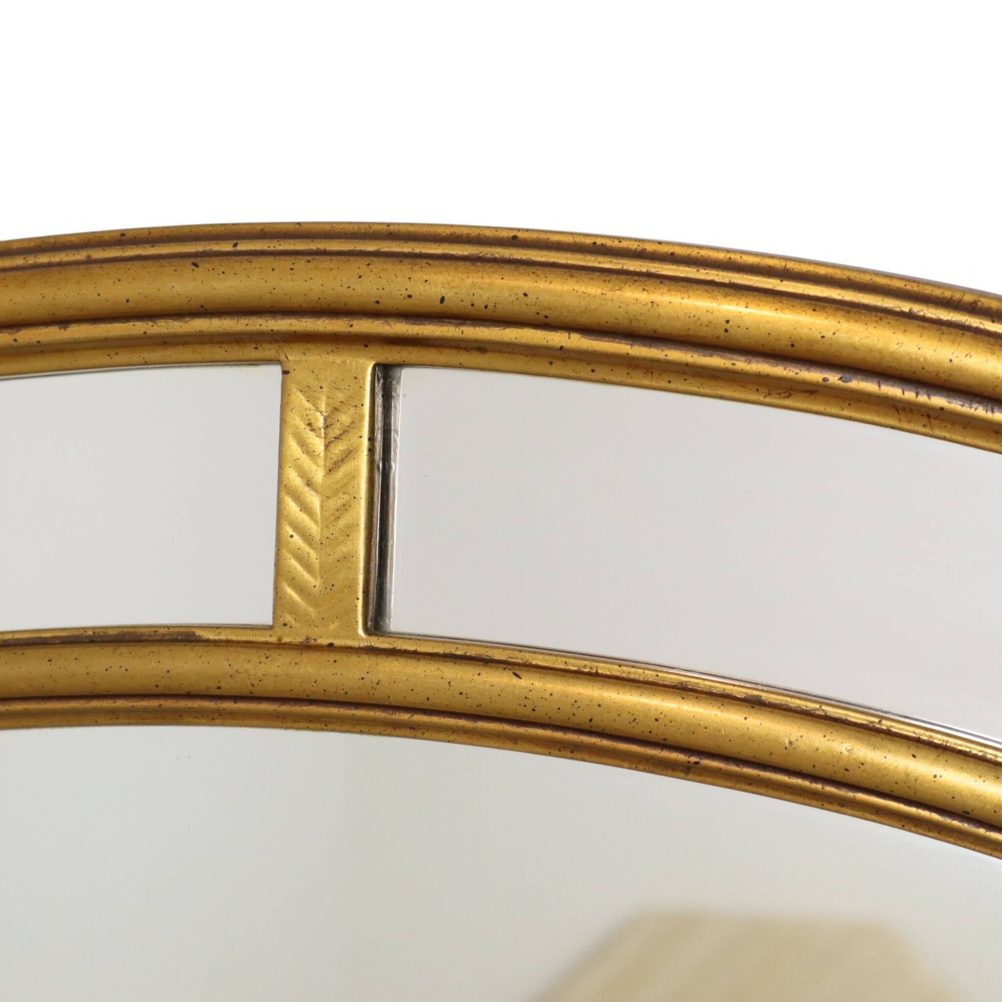 Hollywood Regency Gold Arch Mirror by Deknudt, 80cm